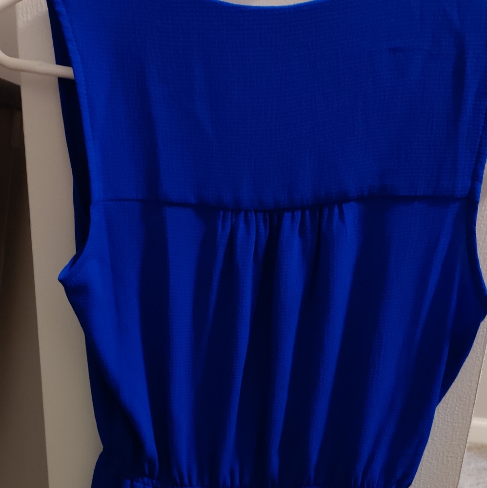 Blue mini dress
